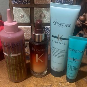 Kerastase 3 piece set with free sample -Used